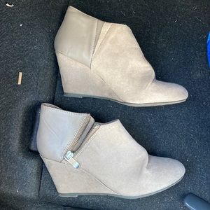 Suede wedge booties 7